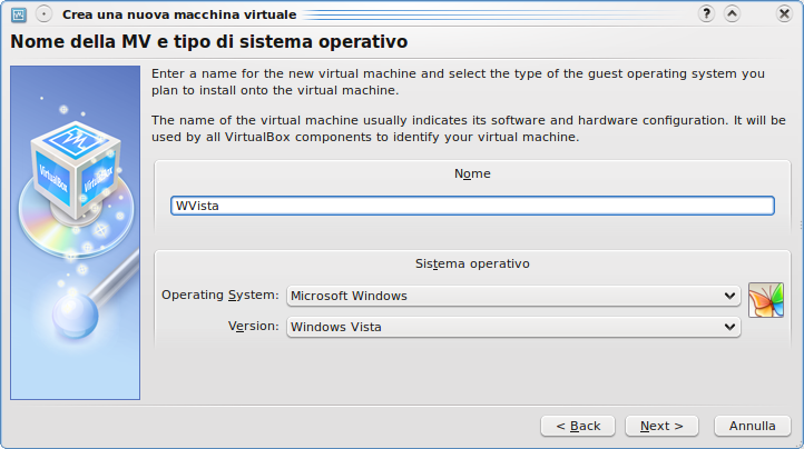 [Creazione macchina virtuale Virtualbox]