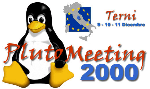 Logo Pluto Meeting 2000 - Terni, 9 - 10 - 11 Dicembre