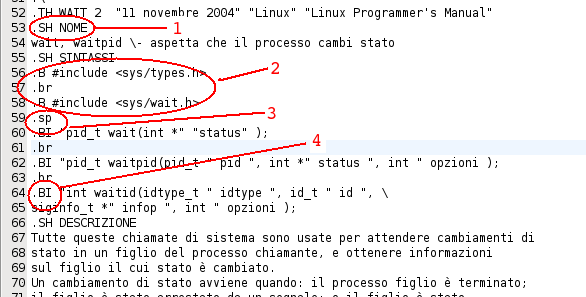 Sorgente della pagina di manuale Wait(2)