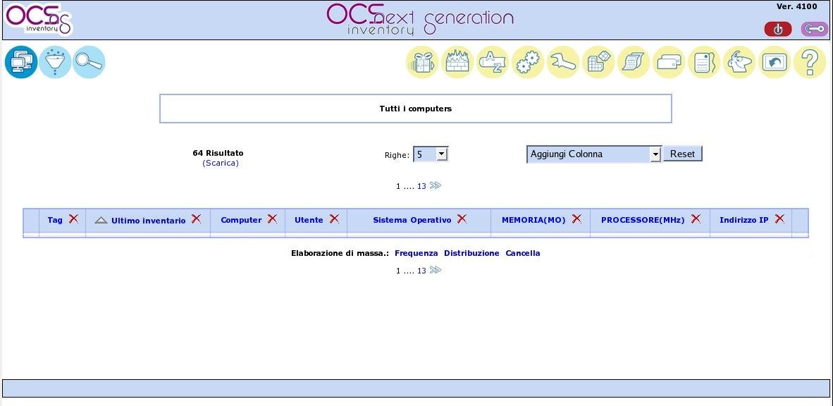 OCS Vista Principale