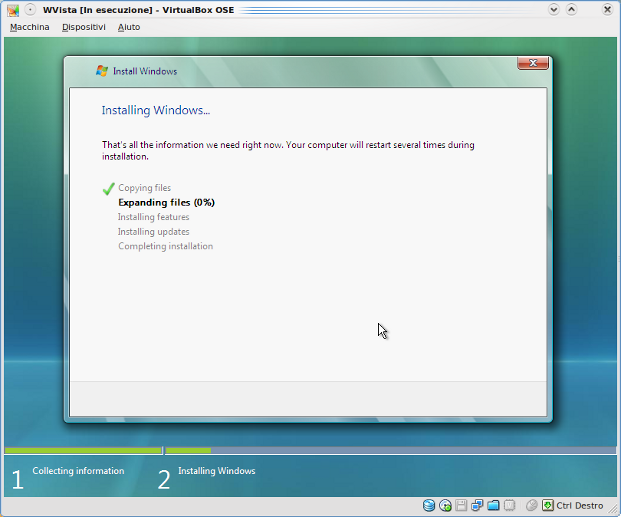 [Installazione Vista Virtualbox]